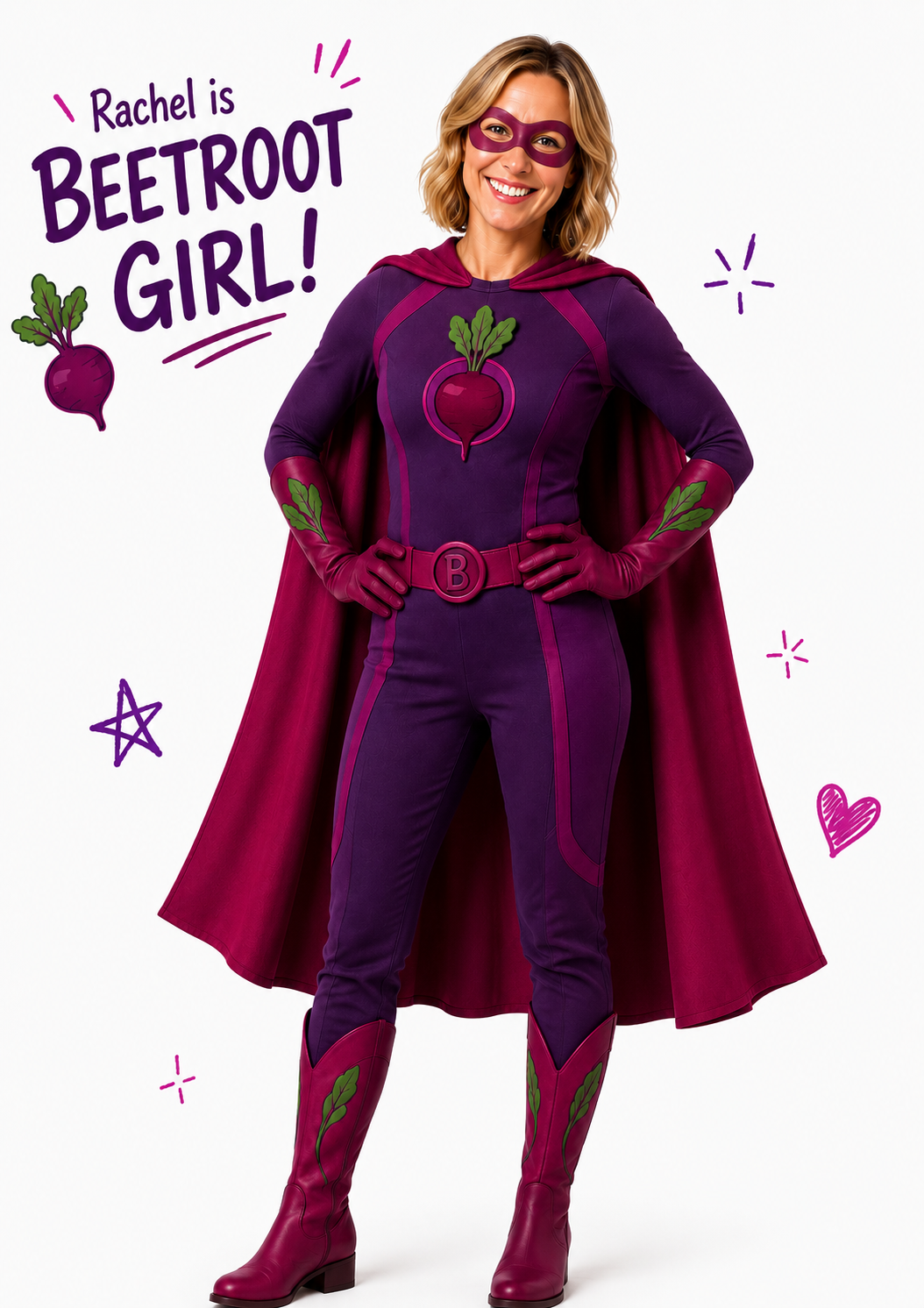 Beetroot Girl, Rachel's superhero identity