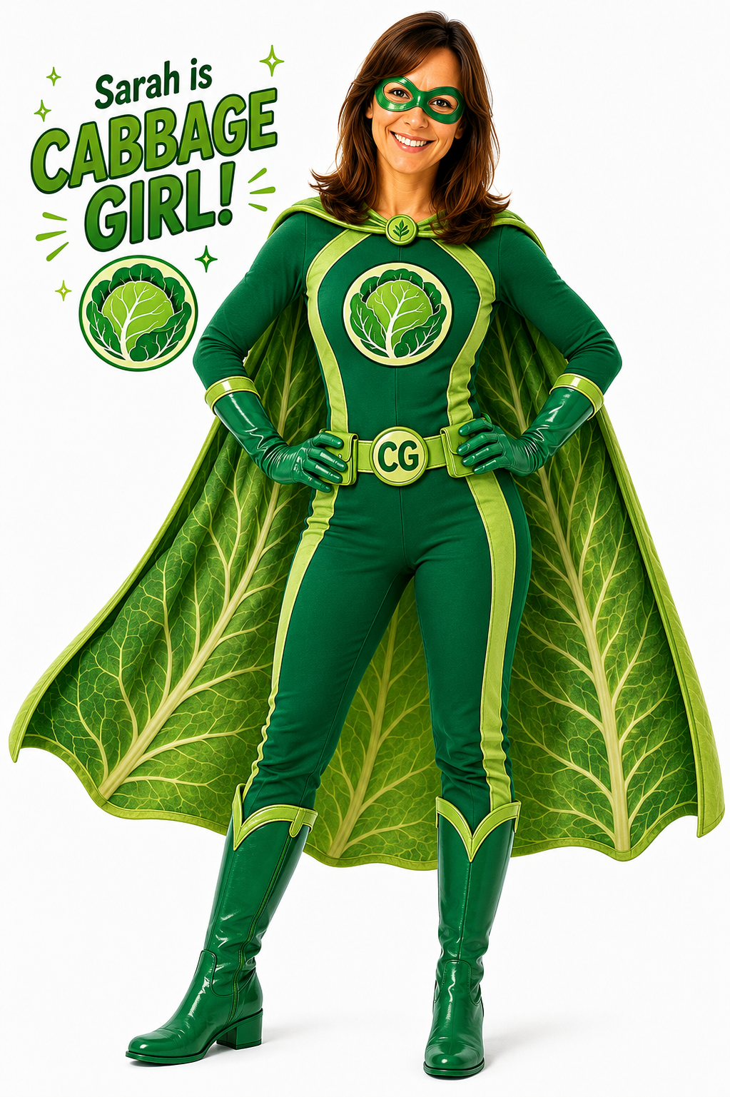 Cabbage Girl, Sarah's superhero identity