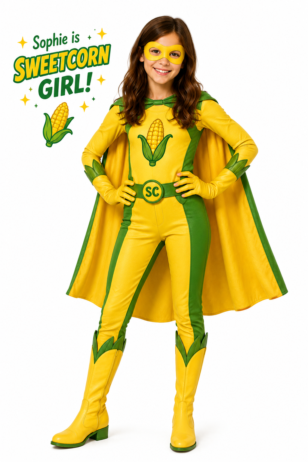 Sweetcorn Girl, Sophie's superhero identity